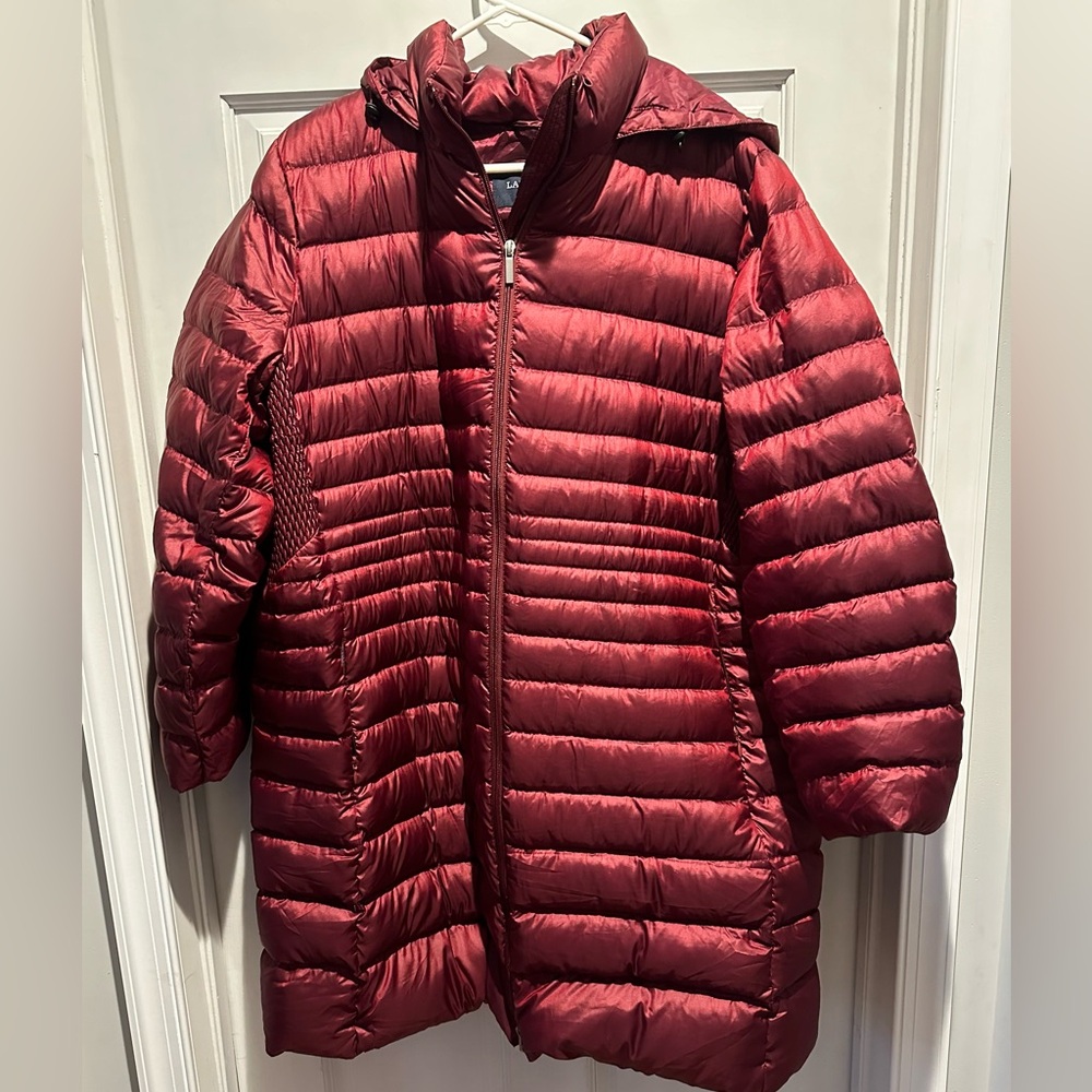 NWT Lands End 2X packable down jacket